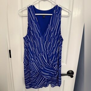 Banana Republic Blue and White Tunic Top